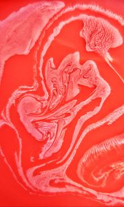 Превью обои краска, разводы, жидкость, fluid art, абстракция, красный