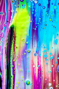 Превью обои краска, разводы, жидкость, разноцветный, абстракция