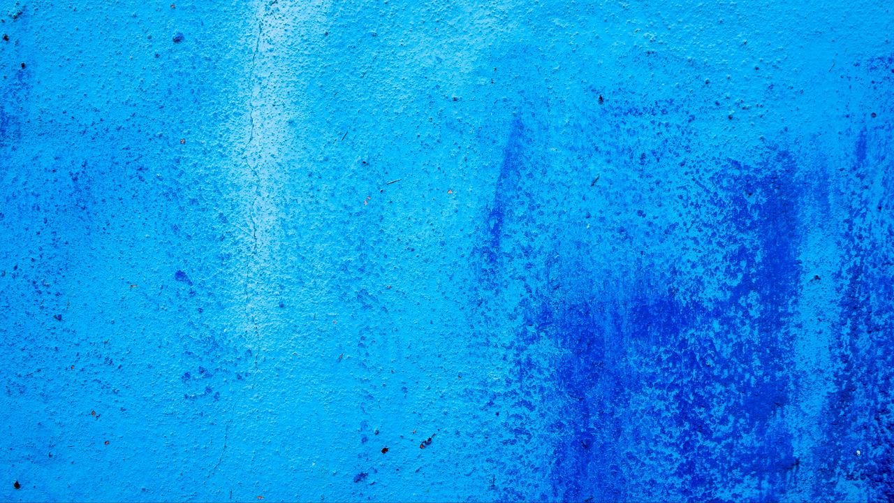 Обои краска, стена, синий, пятна