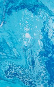 Превью обои краска, жидкость, fluid art, пятна, голубой