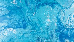 Превью обои краска, жидкость, fluid art, пятна, голубой