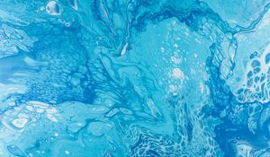 Превью обои краска, жидкость, fluid art, пятна, голубой