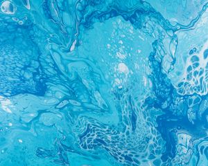 Превью обои краска, жидкость, fluid art, пятна, голубой