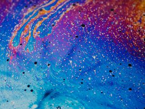Превью обои краска, жидкость, fluid art, пятна, разноцветный
