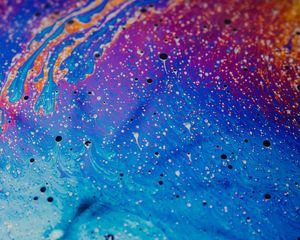 Превью обои краска, жидкость, fluid art, пятна, разноцветный