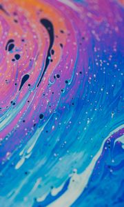 Превью обои краска, жидкость, fluid art, разноцветный, разводы