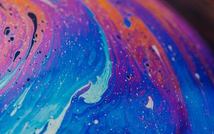 Превью обои краска, жидкость, fluid art, разноцветный, разводы