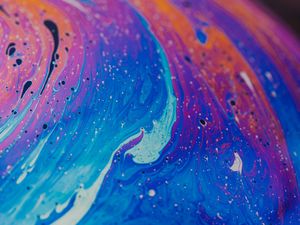 Превью обои краска, жидкость, fluid art, разноцветный, разводы