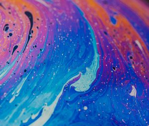 Превью обои краска, жидкость, fluid art, разноцветный, разводы