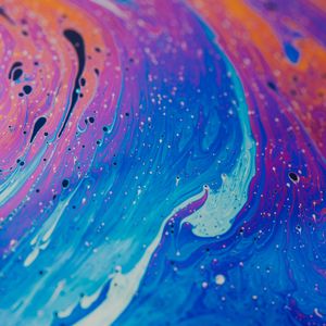 Превью обои краска, жидкость, fluid art, разноцветный, разводы