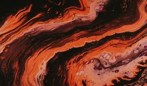 Превью обои краска, жидкость, fluid art, разводы, полосы, красный