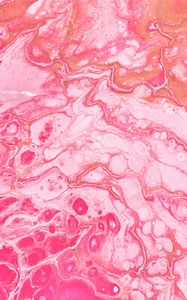 Превью обои краска, жидкость, fluid art, разводы, розовый, пятна