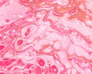Превью обои краска, жидкость, fluid art, разводы, розовый, пятна
