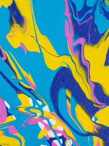 Превью обои краска, жидкость, fluid art, разноцветный, абстракция
