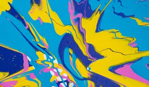 Превью обои краска, жидкость, fluid art, разноцветный, абстракция
