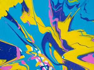 Превью обои краска, жидкость, fluid art, разноцветный, абстракция