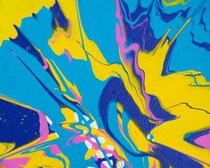 Превью обои краска, жидкость, fluid art, разноцветный, абстракция