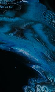 Превью обои краска, жидкость, fluid art, разводы, пятна, темный
