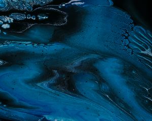 Превью обои краска, жидкость, fluid art, разводы, пятна, темный