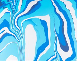 Превью обои краска, жидкость, fluid art, разводы, полосы, голубой