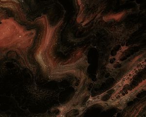 Превью обои краска, жидкость, fluid art, разводы, волна, темный