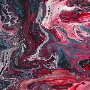 Превью обои краска, жидкость, fluid art, разводы, волна, пятна, розовый