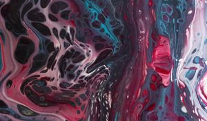 Превью обои краска, жидкость, fluid art, разводы, пятна, разноцветный