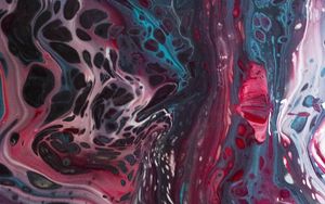 Превью обои краска, жидкость, fluid art, разводы, пятна, разноцветный