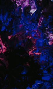 Превью обои краска, жидкость, fluid art, разводы, искажение, темный