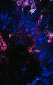 Превью обои краска, жидкость, fluid art, разводы, искажение, темный