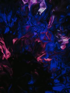 Превью обои краска, жидкость, fluid art, разводы, искажение, темный