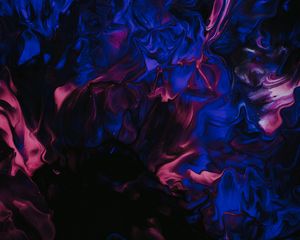 Превью обои краска, жидкость, fluid art, разводы, искажение, темный
