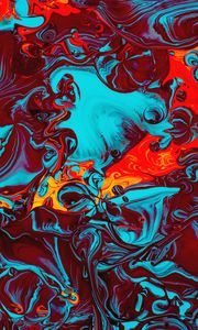 Превью обои краска, жидкость, fluid art, разводы, разноцветный, яркий