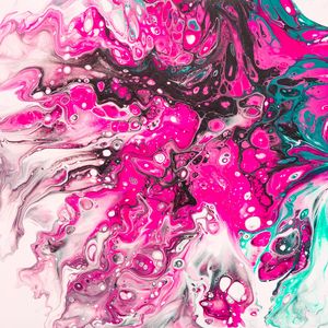Превью обои краска, жидкость, fluid art, разводы, волны, розовый