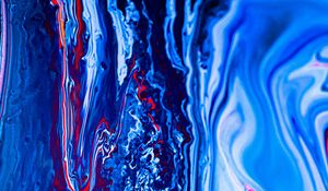 Превью обои краска, жидкость, fluid art, разводы, синий, арт