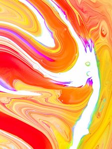 Превью обои краска, жидкость, fluid art, разводы, полосы, разноцветный