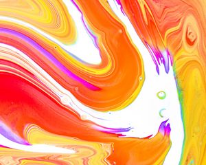 Превью обои краска, жидкость, fluid art, разводы, полосы, разноцветный