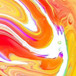 Превью обои краска, жидкость, fluid art, разводы, полосы, разноцветный