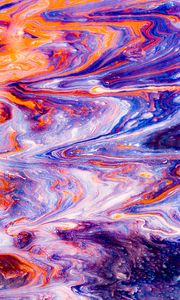 Превью обои краска, жидкость, fluid art, разводы, разноцветный, современный