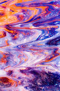 Превью обои краска, жидкость, fluid art, разводы, разноцветный, современный