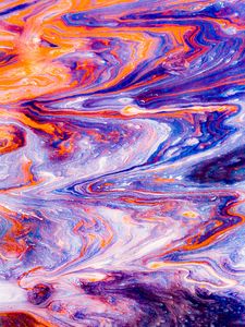 Превью обои краска, жидкость, fluid art, разводы, разноцветный, современный