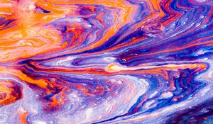 Превью обои краска, жидкость, fluid art, разводы, разноцветный, современный