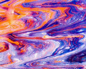 Превью обои краска, жидкость, fluid art, разводы, разноцветный, современный