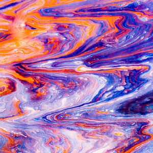 Превью обои краска, жидкость, fluid art, разводы, разноцветный, современный