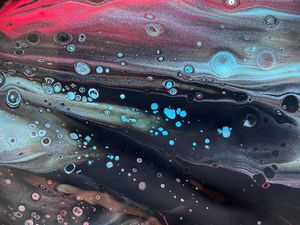 Превью обои краска, жидкость, fluid art, разводы, круги, арт