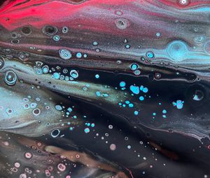 Превью обои краска, жидкость, fluid art, разводы, круги, арт