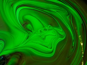 Превью обои краска, жидкость, fluid art, разводы, зеленый