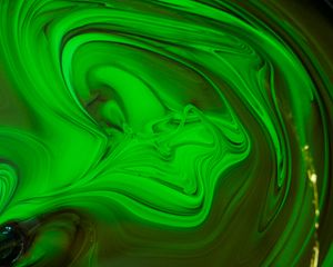 Превью обои краска, жидкость, fluid art, разводы, зеленый