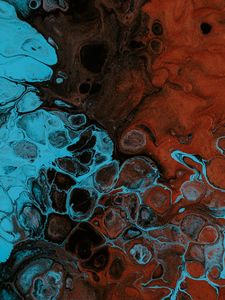 Превью обои краска, жидкость, пятна, fluid art, разводы