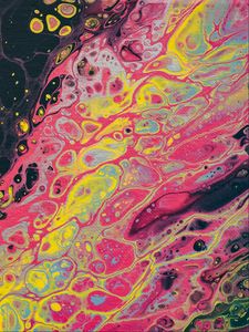 Превью обои краска, жидкость, пятна, fluid art, абстракция, разноцветный, разводы
